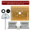 Aluminum Router Table Insert Plate 240x200mm for Woodworking, Silver or Gold 5