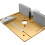 Aluminum Router Table Insert Plate 240x200mm for Woodworking, Silver or Gold 6
