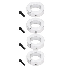 4 Stück Aluminium-Wellenklemme 30 mm (1-1/5 Zoll) Klemmung