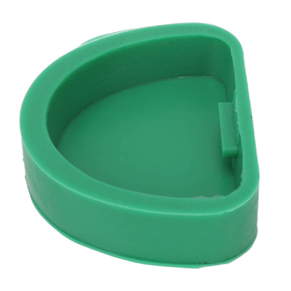 Green Silicone Dental Model Base Slotted Type 2.6 X 1.8in for Dental Clinic