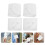 2Paire Poignets Fausses Blanches Tissu Accessoires Mode Pour 11