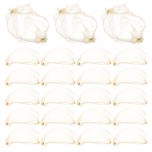 Hair Bun Holder Golden Fabric 60