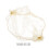 Hair Bun Holder Golden Fabric 60 2