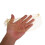 Hair Bun Holder Golden Fabric 60 4