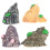 4St Assorti Resin Mini Rotspartijen Voor Micro En Aquarium 1