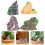 4St Assorti Resin Mini Rotspartijen Voor Micro En Aquarium 11