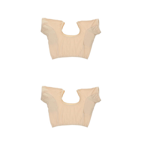 2St Vrouwen Katoenen Zweetbeschermingsvest Beige - Ademend, Elastisch 2