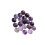40 Pcs 0.6 Cm Purple Sticker Round Glass Patch For Jewelry 11