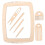 Weaving Supplies Beige Hout 1 Set 14,4x11x0,2 Inch 1