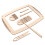 Weaving Supplies Beige Hout 1 Set 14,4x11x0,2 Inch 9