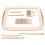 Weaving Supplies Beige Hout 1 Set 14,4x11x0,2 Inch 4
