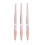Nail-Art-Liner-Pinsel Roségold Nylonborsten 3 Stück 1