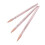 Nail-Art-Liner-Pinsel Roségold Nylonborsten 3 Stück 14