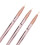 Nail-Art-Liner-Pinsel Roségold Nylonborsten 3 Stück 6