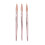 Nail-Art-Liner-Pinsel Roségold Nylonborsten 3 Stück 15