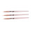 Nail-Art-Liner-Pinsel Roségold Nylonborsten 3 Stück 13