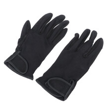 Horse Riding Gloves Black Non Slip Touch Screen Equestrian for Men Women S/M