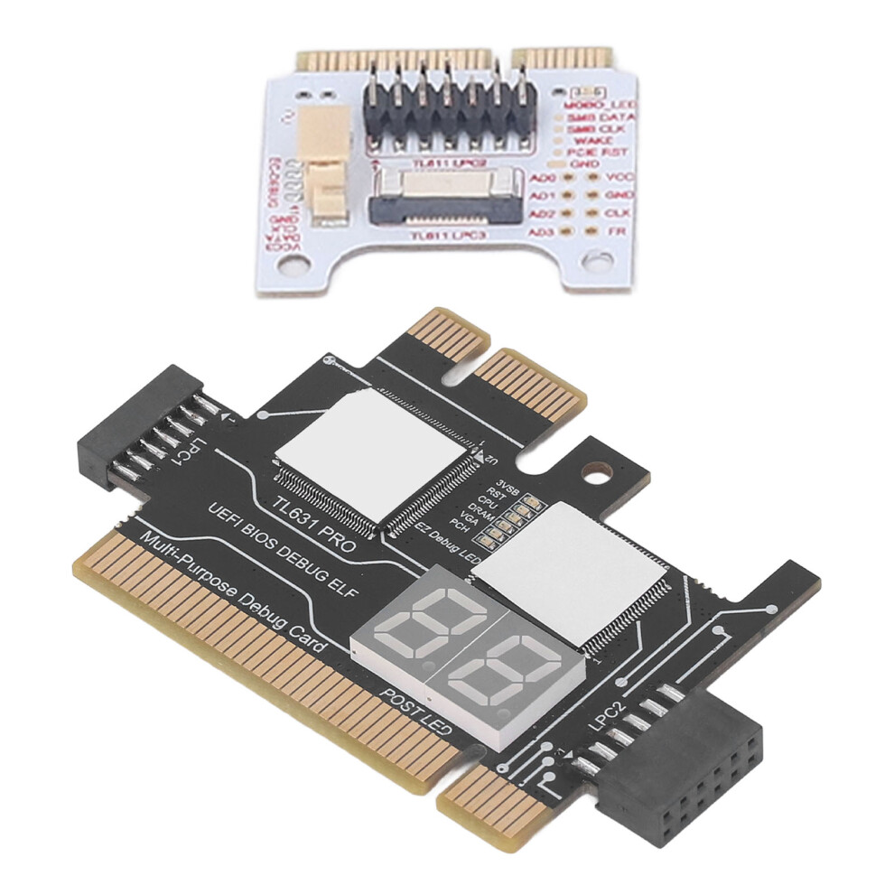 Post Test Motherboard Analyzer Diagnostic Card Kit, Black, 78X51.8mm 9361353634405
