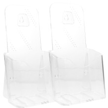 2 Transparente Displayständer Broschürenhalter Für Büro Deko