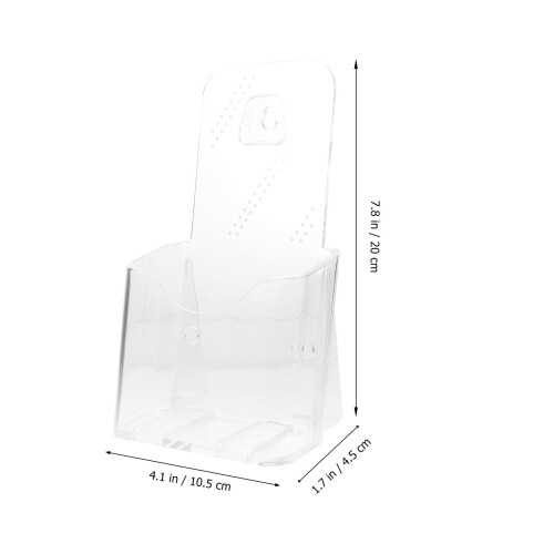 2 Transparente Displayständer Broschürenhalter Für Büro Deko 1