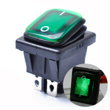 Bootsschalter Rocker 4-Pin Grün Wasserdicht Für Auto