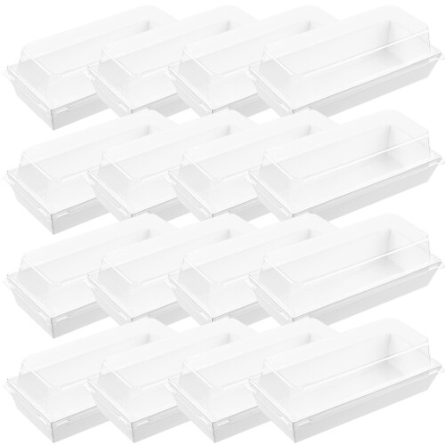 50Stk Swiss-Roll-Boxen Multifunktionale Dessert Sandwichverpackung