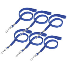 6St ID Badge Lanyards Wiederverwendbare Halsbänder Mit Schnalle