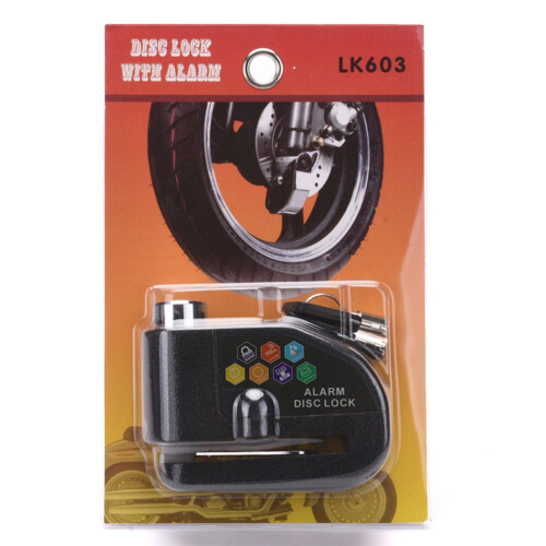 Disc-Alarmanlage Scheibenschloss Für Roller Fahrrad Schwarz 2