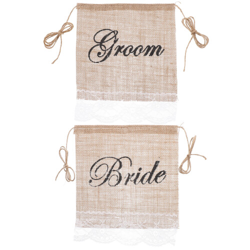 Pack Sisal Hochzeitsdekoration Banner