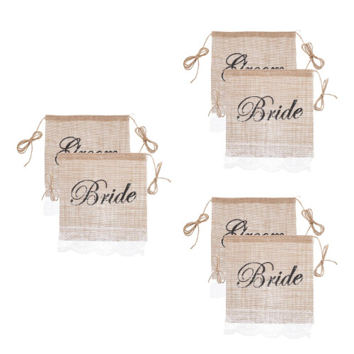 Pack Sisal Hochzeitsdekoration Banner 2