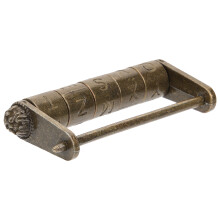 Antique Combination Lock Simple Jewelry Box Zinc Alloy