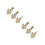 6 Pcs Diy Unfinished Wooden Nutcracker Figures For Christmas Crafting 10
