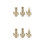 6 Pcs Diy Unfinished Wooden Nutcracker Figures For Christmas Crafting 6