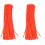200 Pcs Plush Rods Flexible Flocking Sticks For Kids Diy Art Orange 2