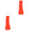 200 Pcs Plush Rods Flexible Flocking Sticks For Kids Diy Art Orange 3