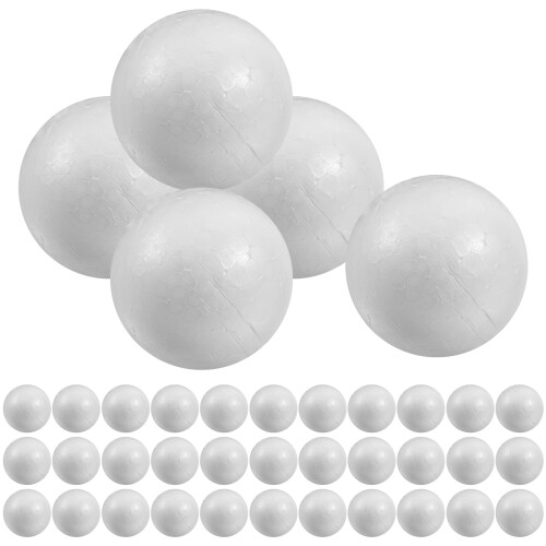 300 Pcs Solid Polystyrene Craft Balls 5cm For Wedding Decoration