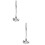 2Pcs Silver Stainless Steel Slotted Spoon Skimmer for Safe Use 7