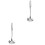 2Pcs Silver Stainless Steel Slotted Spoon Skimmer for Safe Use 3