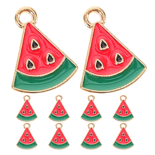 20Pièces Décorations Boucles Pastèque Alliage Coloré Style Unique 1