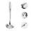 2Pcs Silver Stainless Steel Slotted Spoon Skimmer for Safe Use 10