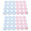 144Pièces Stickers Self-Adhesive Colorés Pour Soirée Genre 5
