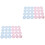 144Pièces Stickers Self-Adhesive Colorés Pour Soirée Genre 3