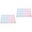 144Pièces Stickers Self-Adhesive Colorés Pour Soirée Genre 4