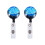 4 Pcs ABS Retractable Badge Reel With Clip Blue Sky 1