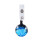 4 Pcs ABS Retractable Badge Reel With Clip Blue Sky 11