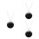 3Pcs Rhinestone Car Hanging Pendant Interior Ornament Decor Accessory 3