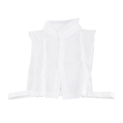 Witte Halve Nep Kraag Voor Dames Effen Kleur Mode