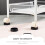 2 Stuks Anti-Slip Wielen Voor Het Bed Van Rubber Gestoffeerd 10