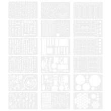 Craft Stencil Template Journal Stencils Gemengde Kleuren 18 Stuks