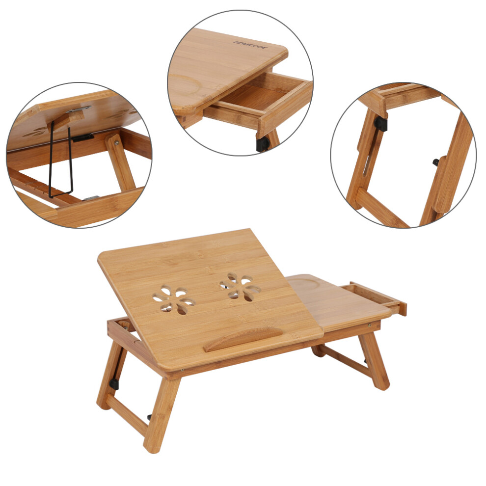 Folding Laptop Bed Tray Table Portable Notebook Breakfast Lap Desk Bamboo UK-image-OPC-PKZZGTY-NEW